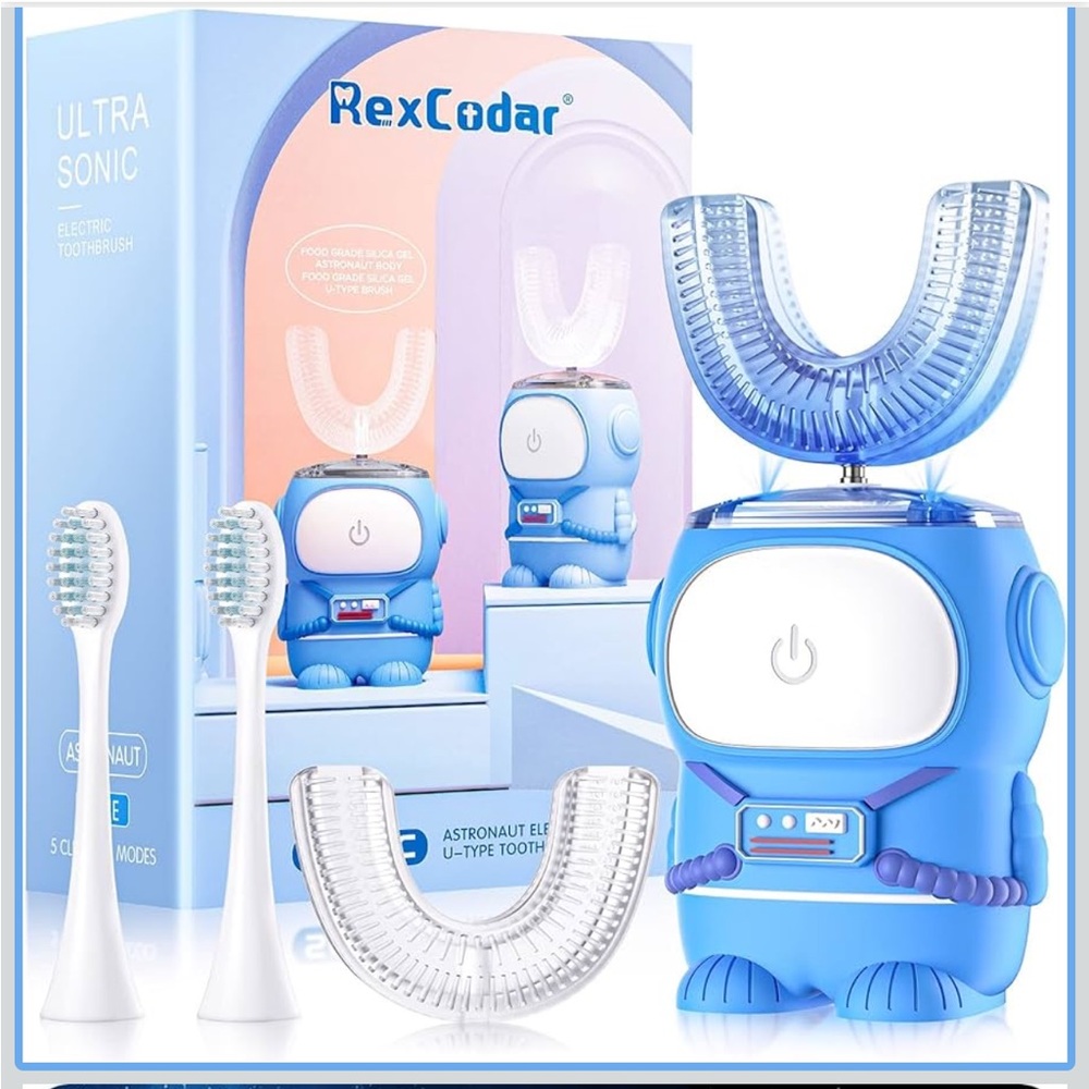 RexCodar Sonic Electric Toothbrush for Kids, almost new